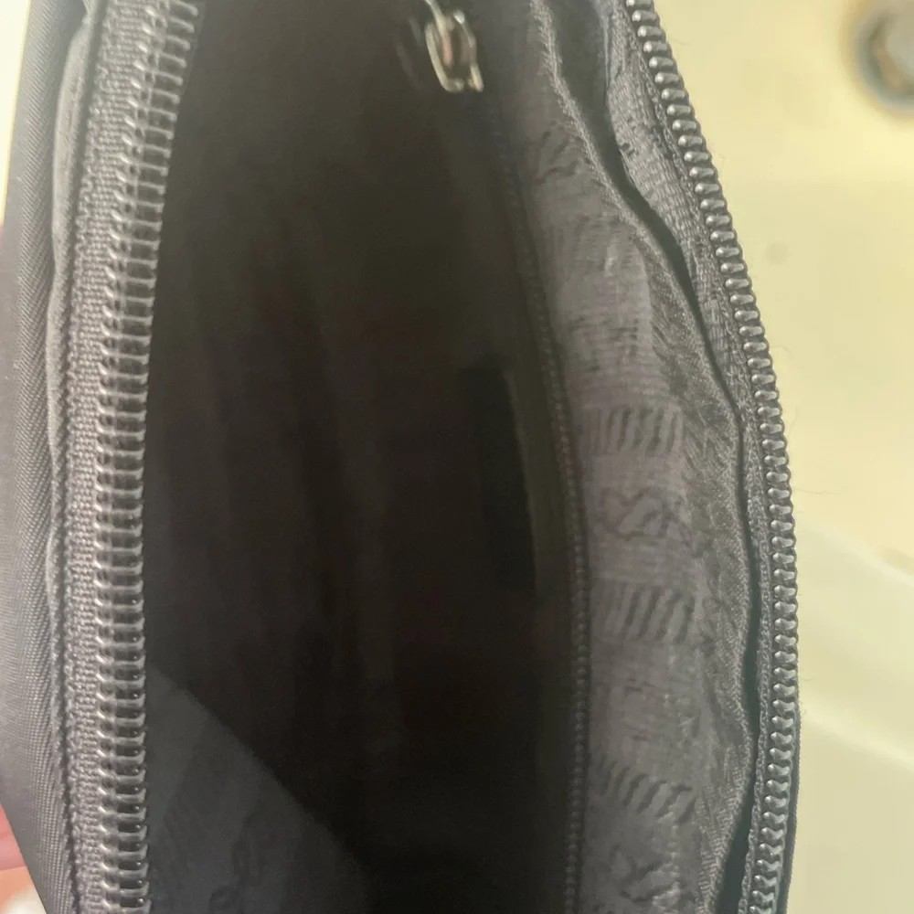 Prada Black Cosmetic Bag Nylon Structured Design - Picture 3 of 5